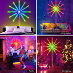 Firework Lights LED Strip Music Sound Sync Color Changing Remote Control LED Firework Light For Room Party thumbnail