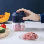 Electric Garlic Chopper, Mini Portable Veggie Chopper, 250ML Garlic Grinder Masher Onion Grinder, Blender To Vegetable, Wireless Food Processor For Ginger, Chili, Fruit, Meat thumbnail