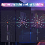Firework Lights LED Strip Music Sound Sync Color Changing Remote Control LED Firework Light For Room Party thumbnail