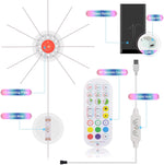 Firework Lights LED Strip Music Sound Sync Color Changing Remote Control LED Firework Light For Room Party thumbnail