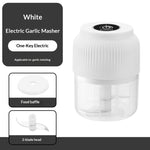Electric Garlic Chopper, Mini Portable Veggie Chopper, 250ML Garlic Grinder Masher Onion Grinder, Blender To Vegetable, Wireless Food Processor For Ginger, Chili, Fruit, Meat thumbnail